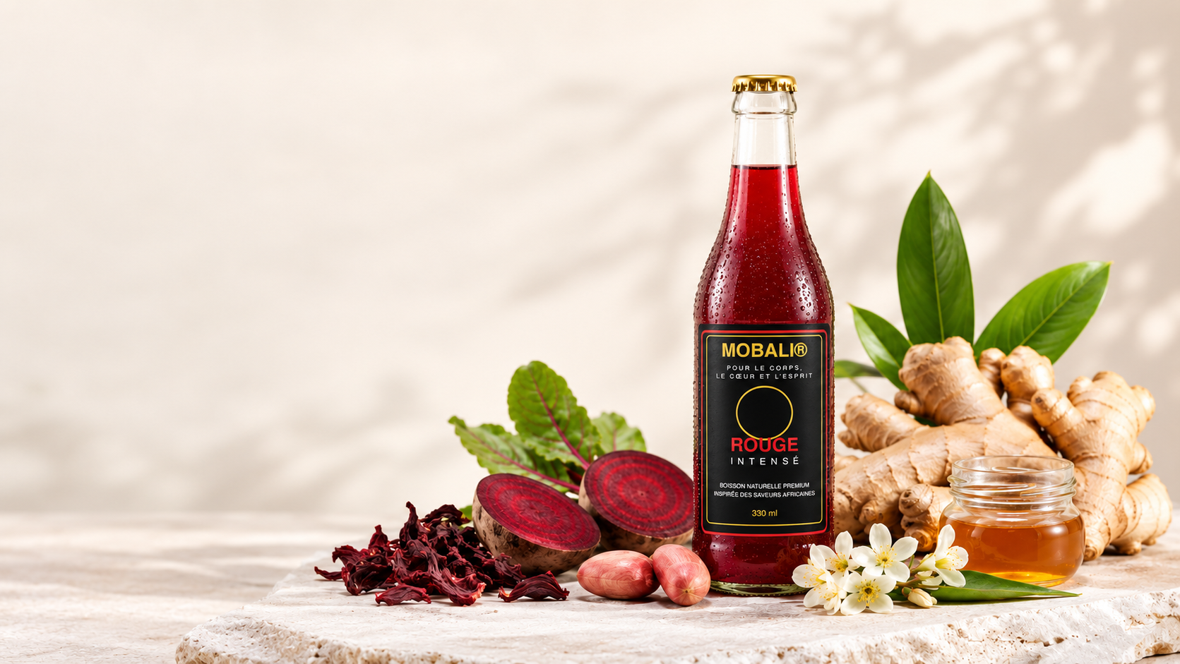 MOBALI ROUGE avec ses ingrédients